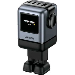 Сетевое зарядное устройство UGREEN X688-45515B (USB-A+3*USB-C 100W UNO Robot GaN Tech Fast Charger Gray)