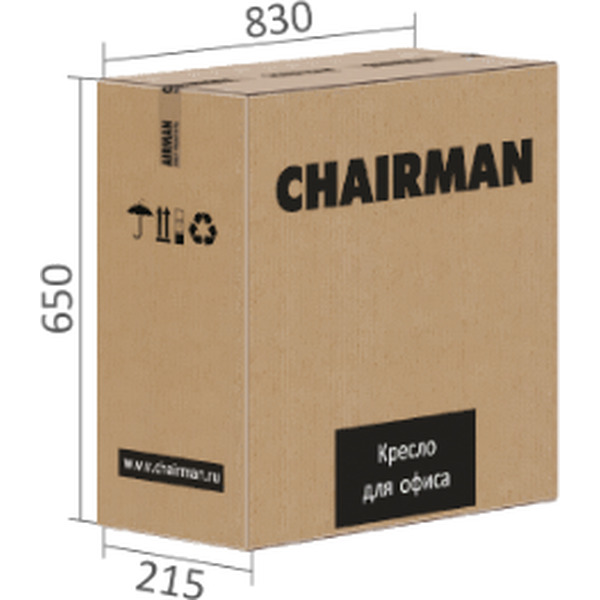 Кресло офисное Chairman CH612 (черный)
