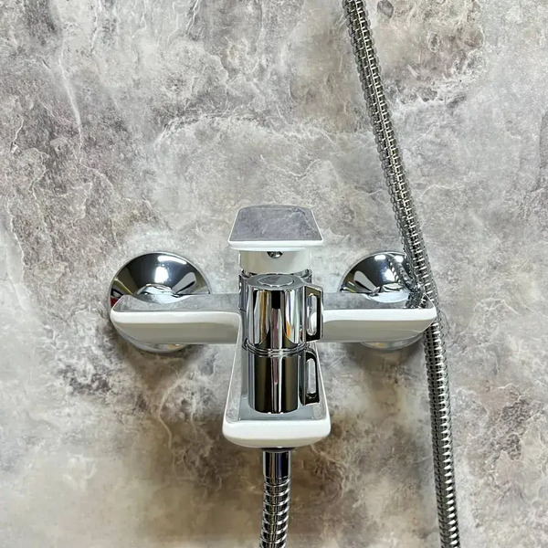 Смеситель Haiba HB60505-8 (белый/хром)