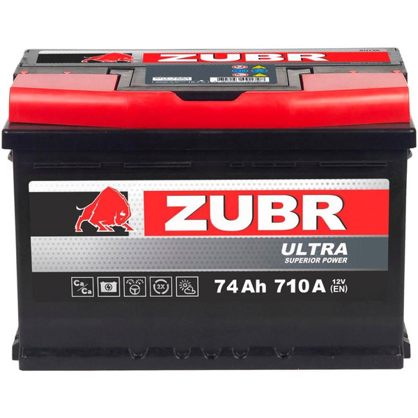 Автомобильный аккумулятор Zubr Ultra R+ 74 А/ч ZU740S