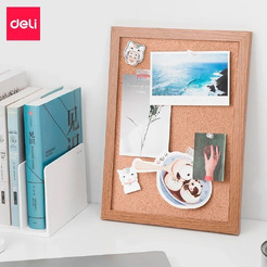 Доска пробковая Deli 8705 желтый