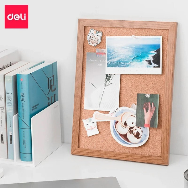 Доска пробковая Deli 8705 желтый