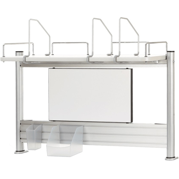 Задняя полка к столу Comf-Pro MINI SMART (Белая доска, Белый дуб) A/SMART-S-S-T