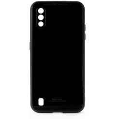 Накладка CASE Glassy Samsung Galaxy M01 (черный)
