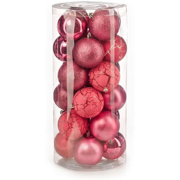 Набор новогодних шаров Ausini VT25-04021-8