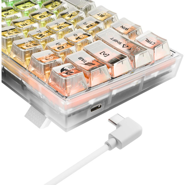 Клавиатура Redragon Fizz (белый/прозрачный) 71736