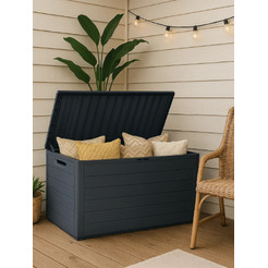 Сундук уличный Prosperplast Woodebox MBWL190-S433 (антрацит)