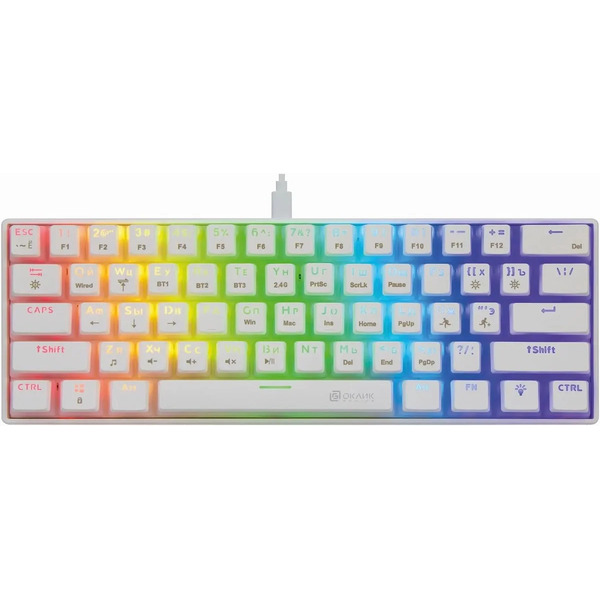 Клавиатура Oklick K763W (белый)
