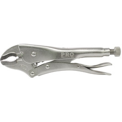 Зажим с фиксатором Pro Startul PRO-6051-01 180мм изогнутые губки
