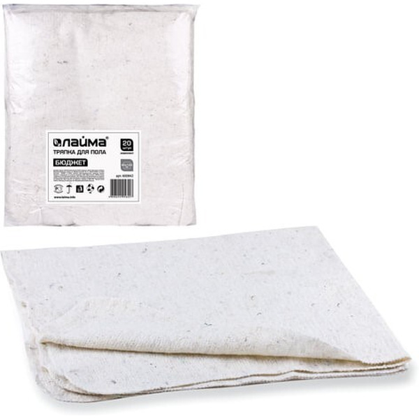 Тряпки для мытья пола LAIMA 600842