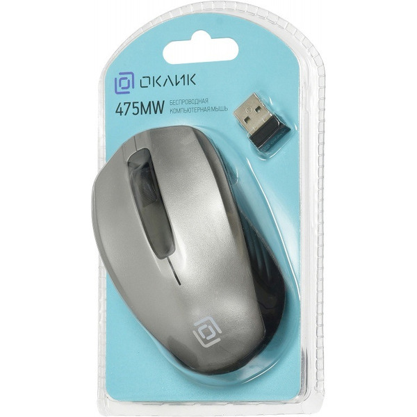 Мышь Oklick 475MW (серый)