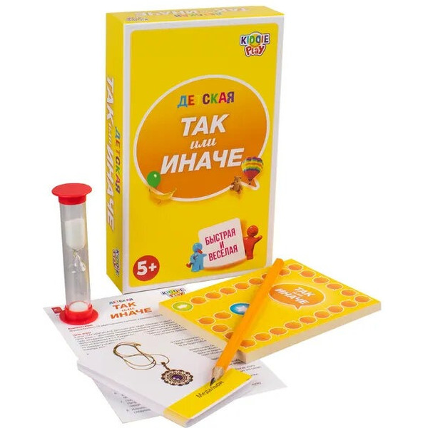 Настольная игра KiddiePlay ТАК или ИНАЧЕ Детская компактная версия 58791C