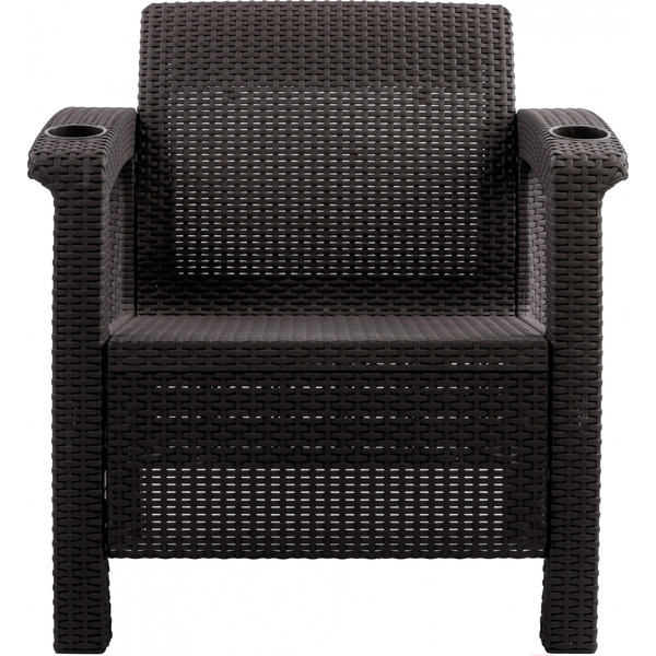 Набор садовых кресел Альтернатива Ротанг-плюс М8840 (мокко)