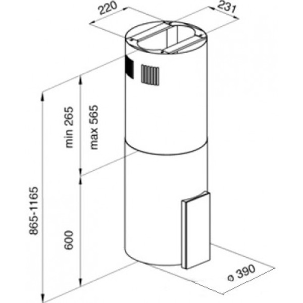 Вытяжка CIARKO ORW Glass Inox