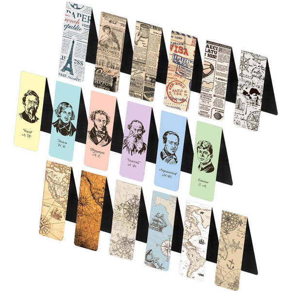 Набор закладок для книг BRAUBERG 113178 (МАГНИТНЫХ, 30 шт., 60x20 мм)