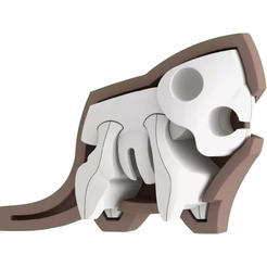 Магнитный конструктор Halftoys Animal Бобр с диорамой HA011