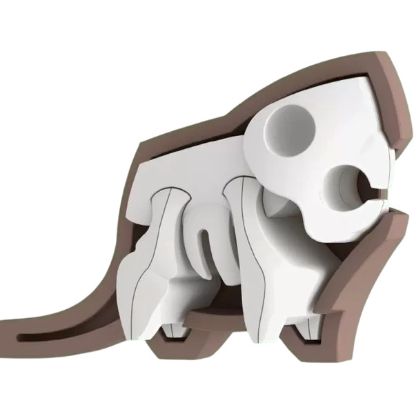 Магнитный конструктор Halftoys Animal Бобр с диорамой HA011
