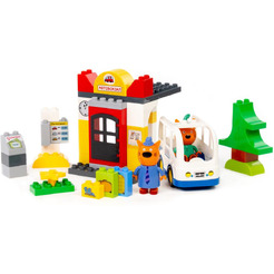 Конструктор Полесье Макси Три кота. Автовокзал 61373