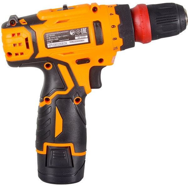 Дрель-шуруповерт Вихрь ДА-12Л-2КC (72/14/33) с 2-мя АКБ, кейс