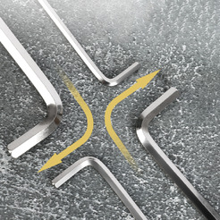 Набор Г-образных ключей Deli EDL230009