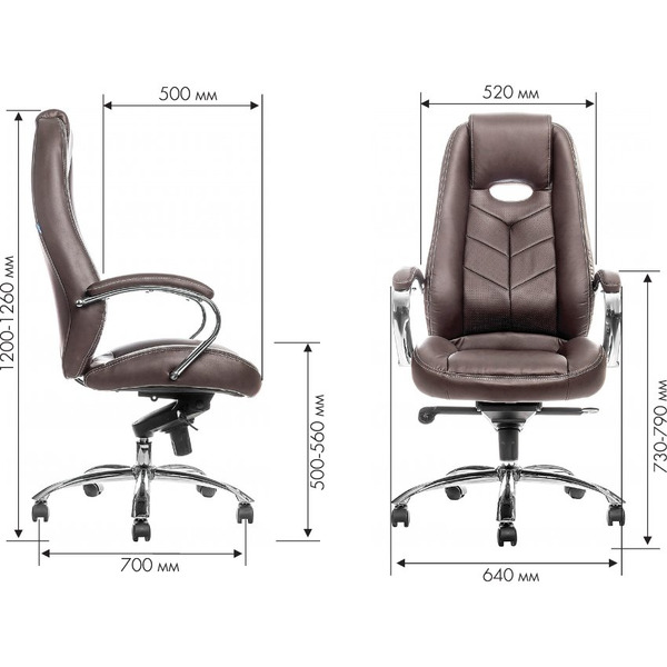 Кресло офисное Everprof Drift PU (коричневый)
