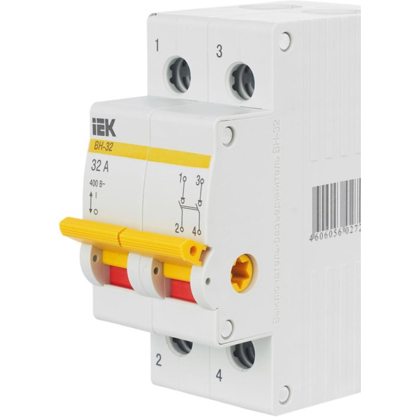 Выключатель нагрузки IEK ВН-32 2Р 32А MNV10-2-032