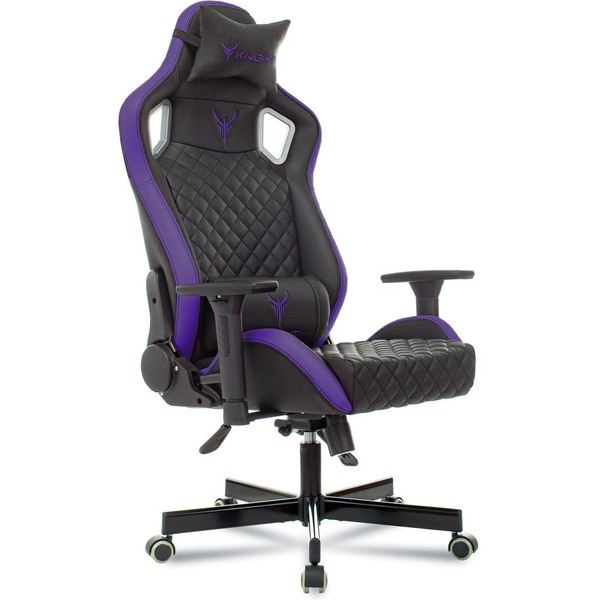 Кресло игровое Knight Outrider (1685571) черный/фиолетовый