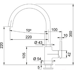 Смеситель Franke Lina XL 115.0626.024 (белый)
