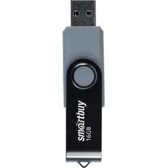 USB флэш-диск 2.0 Smartbuy 016GB Twist Black (SB016GB2TWK)
