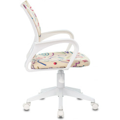 Кресло Бюрократ Burokids 1W (песочный Sticks 02/пластик белый)