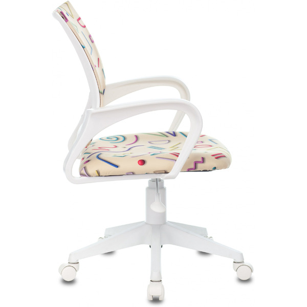 Кресло Бюрократ Burokids 1W (песочный Sticks 02/пластик белый)
