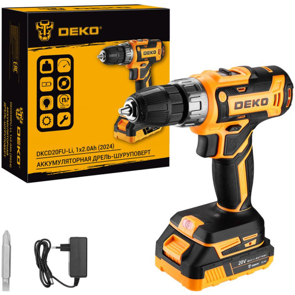 Дрель-шуруповерт Deko DKCD20FU-Li 063-4149