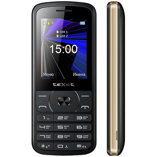 Телефон GSM TEXET TM-D229 черный