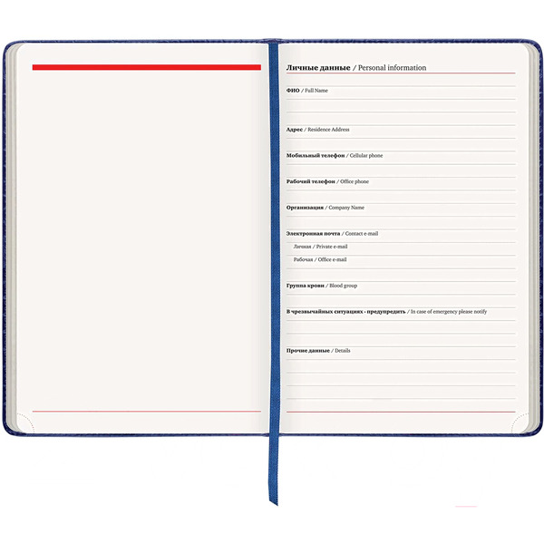 Ежедневник BRAUBERG недатированный Status 113359 (темно-синий)