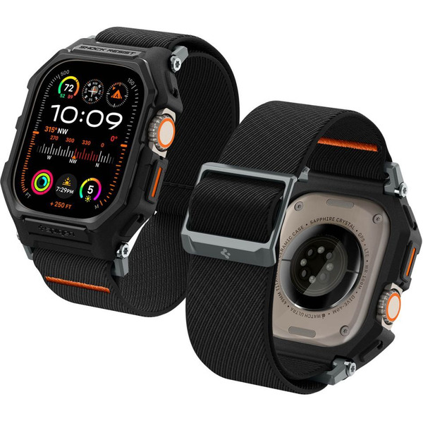 Ремешок с чехлом SPIGEN LITE FIT PRO для APPLE WATCH MATTE BLACK ACS07104