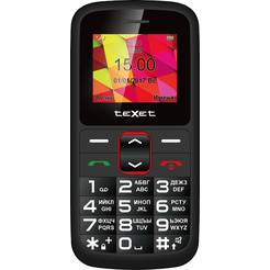 Телефон GSM TEXET TM-B217 (черно-красный)