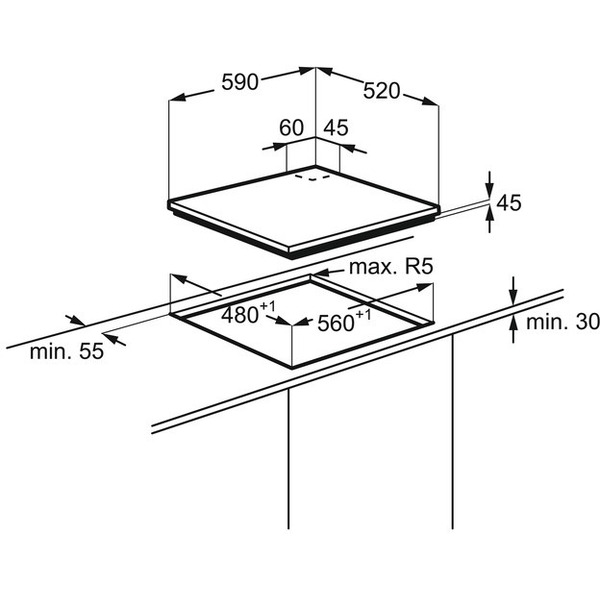 Варочная поверхность Electrolux EGT96647LK