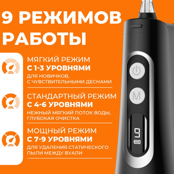 Ирригатор полости рта KaringBee 139 Plus (черный)