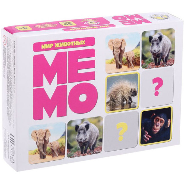 Настольная игра Десятое королевство Мемо. Мир животных 03590