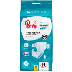 Подгузники на липучках для взрослых Reva Care Normal M, 30 шт
