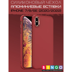 Бампер Bingo Metal для APPLE iPhone 7/8/SE (2020) Красный