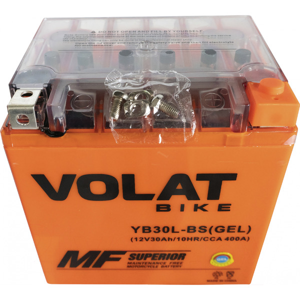 Мотоаккумулятор VOLAT YB30L-BS GEL R+ (30 А/ч)