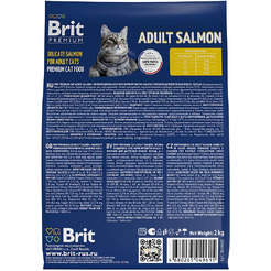 Сухой корм для кошек Брит Premium Cat Adult Salmon 5049615 (2кг)