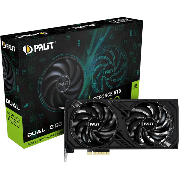 Видеокарта Palit GeForce RTX 4060 Dual NE64060019P1-1070D