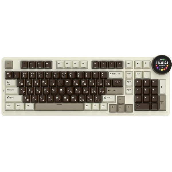 Клавиатура Royal Kludge RK N99 Mokko Grey (Cream switch)