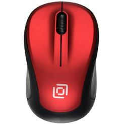 Мышь Oklick 665MW (черный/красный)