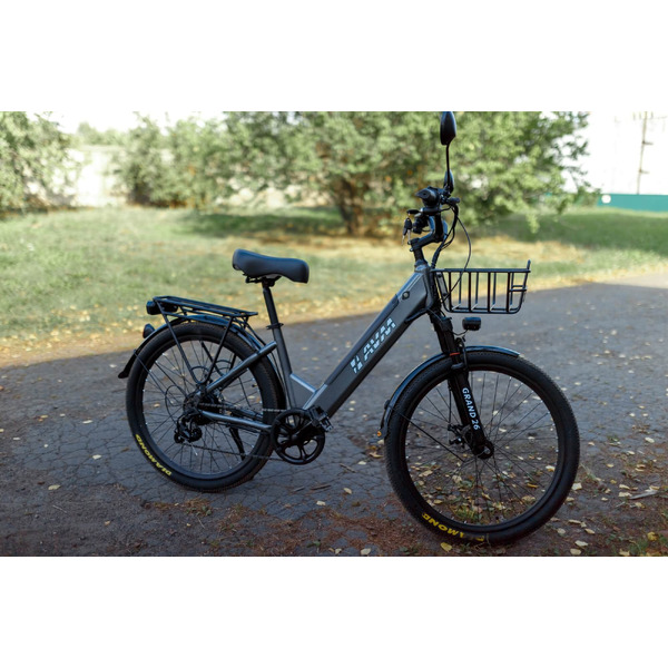 Электровелосипед AVM Grand 26 (серый)