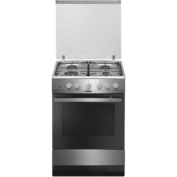 Плита газовая с электрическим грилем Hansa FCGX61109