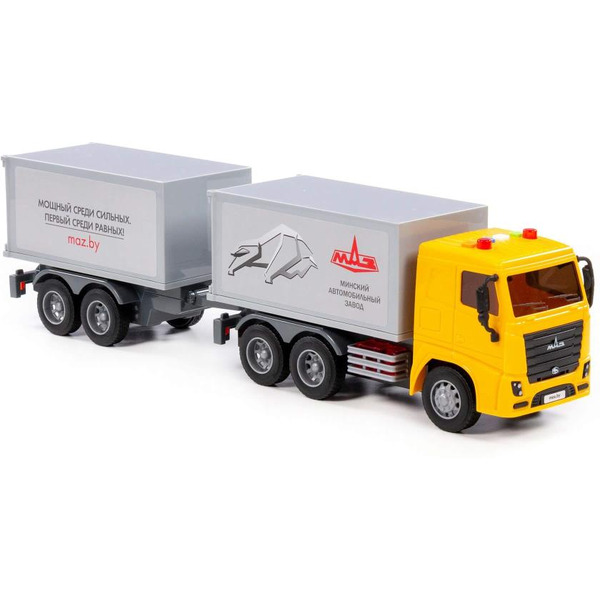 Автомобиль-фургон с прицепом Полесье 94117 МАЗ