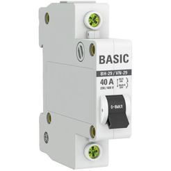 Выключатель нагрузки EKF Basic 1P 40А ВН-29